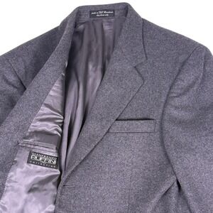 Gianfranco Ruffini Italy Collection Cashmere Blend Gray Wool Blazer R-40‎